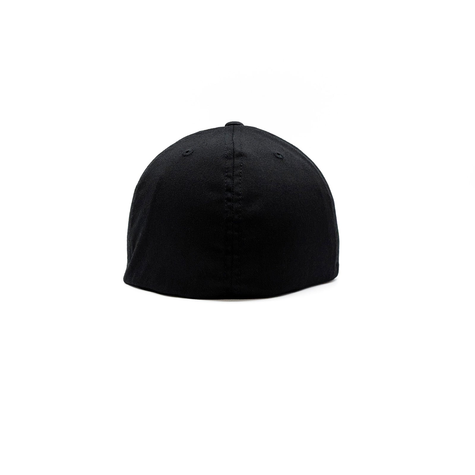 Black FlexFit Flat Visor Fitted Hat