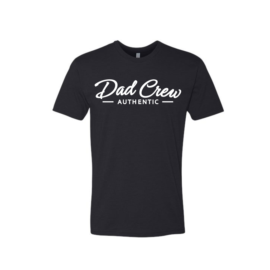 Dad Crew Black Graphic T-Shirt