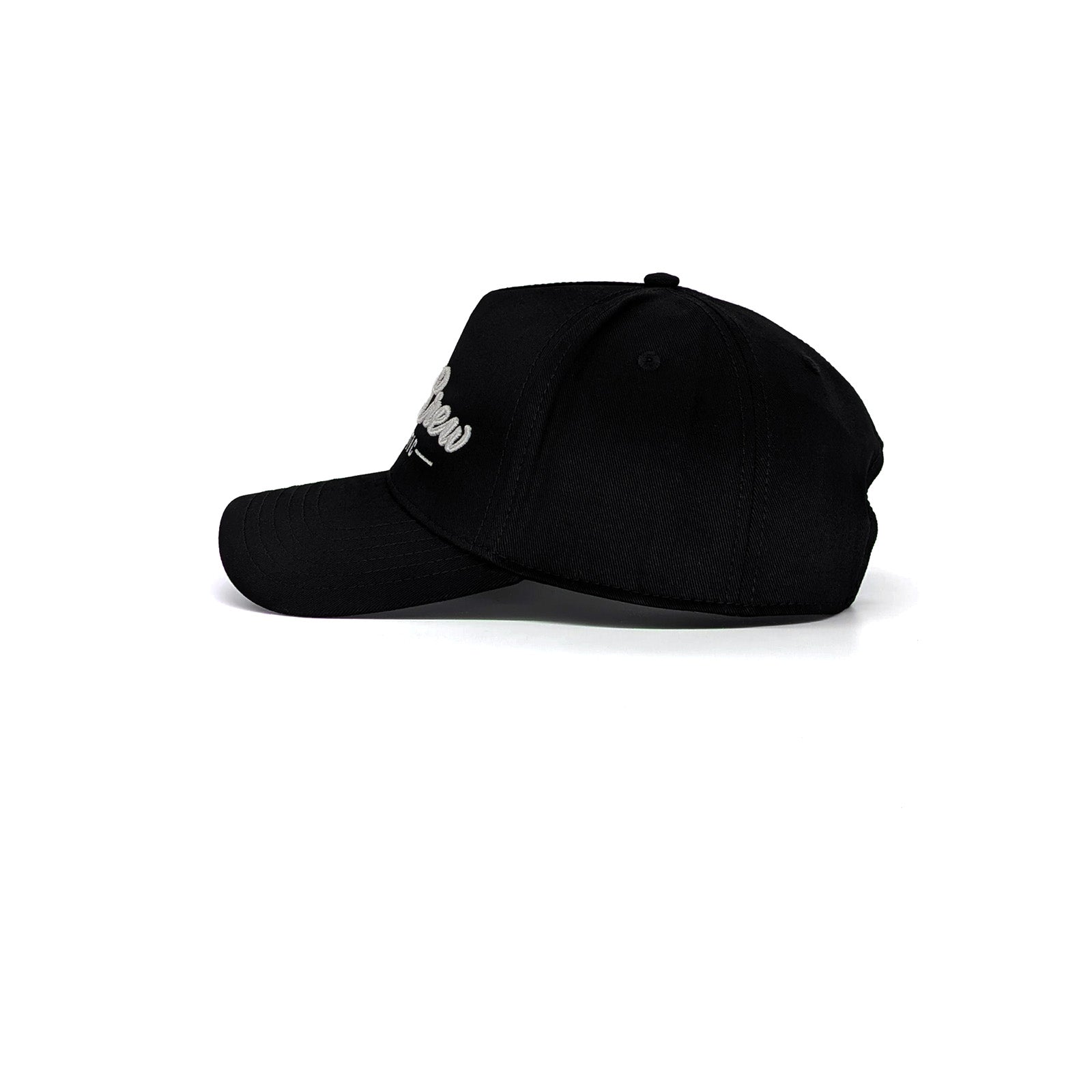 Black 5-Panel A-Frame Hat