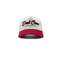 Dad Crew X AFA - Natural/Deep Red Two Tone 5-Panel A-Frame Hat