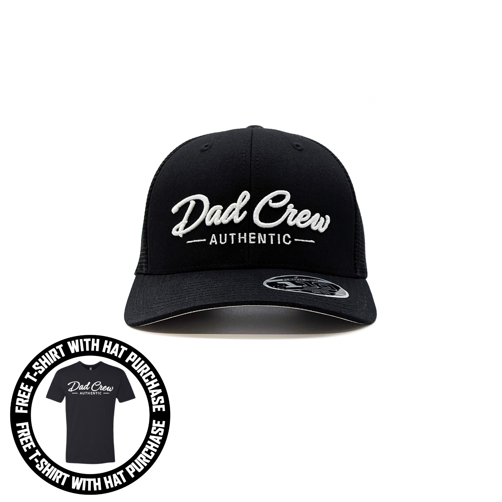 Black FlexFit 110 Trucker