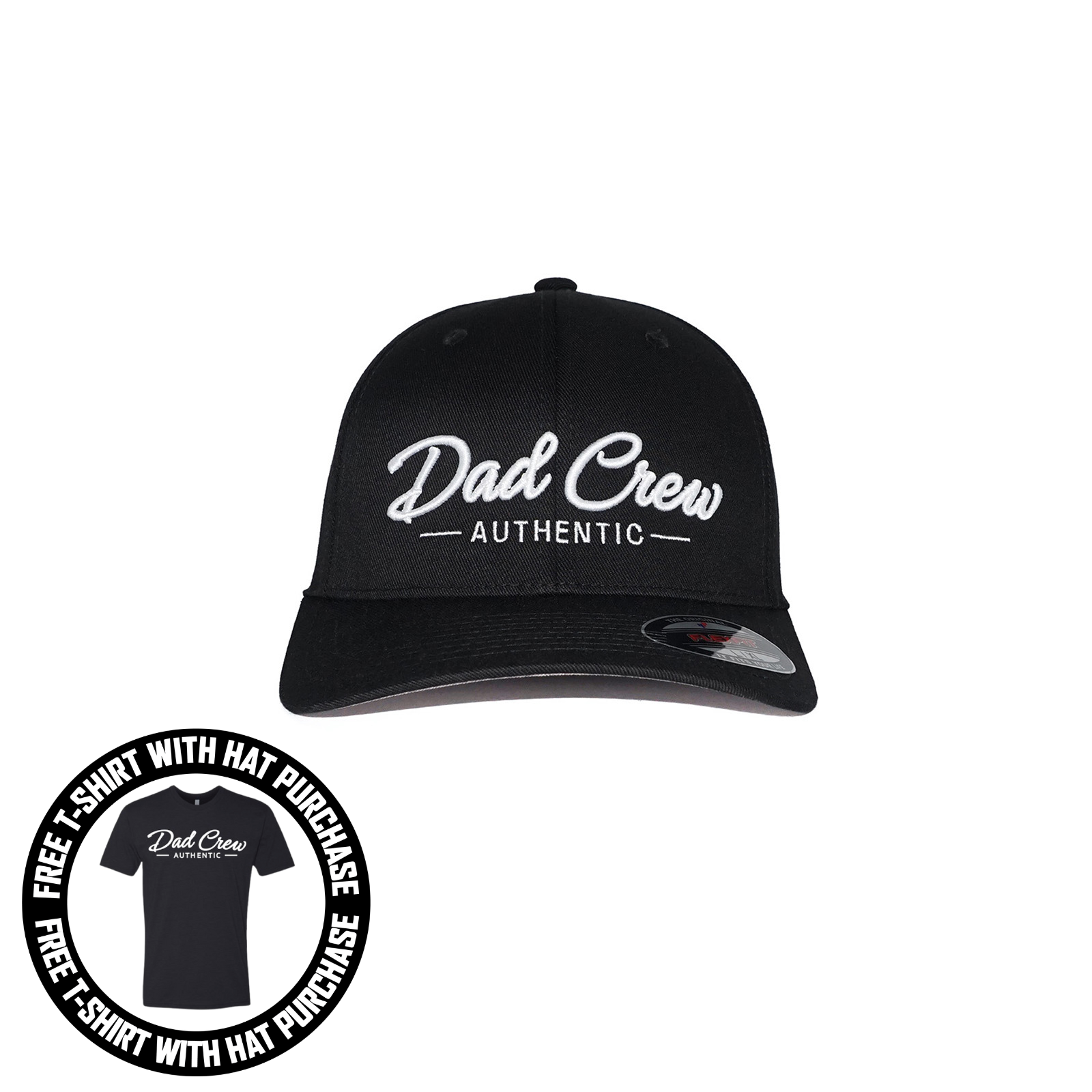 Black FlexFit Fitted Hat