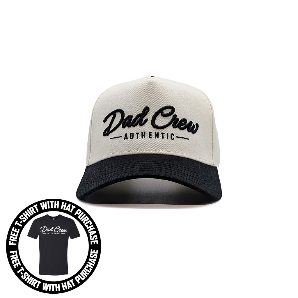 Natural/Black Two Tone 5-Panel A-Frame Hat