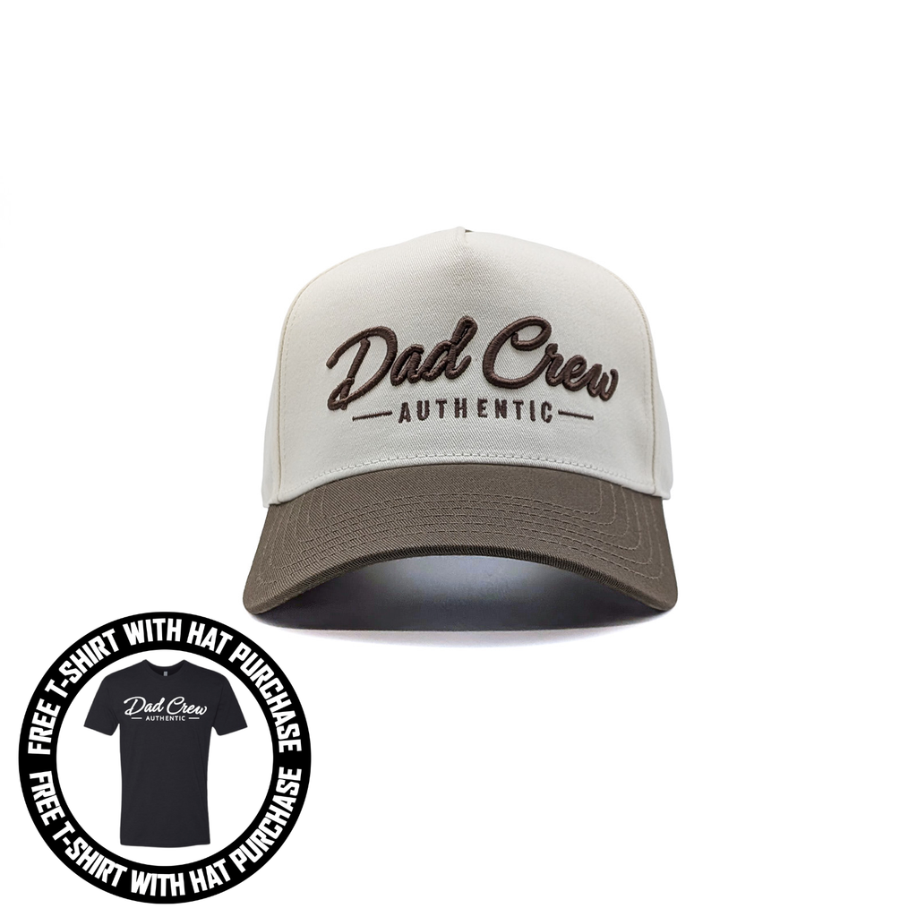 Natural/Brown Two Tone 5-Panel A-Frame Hat