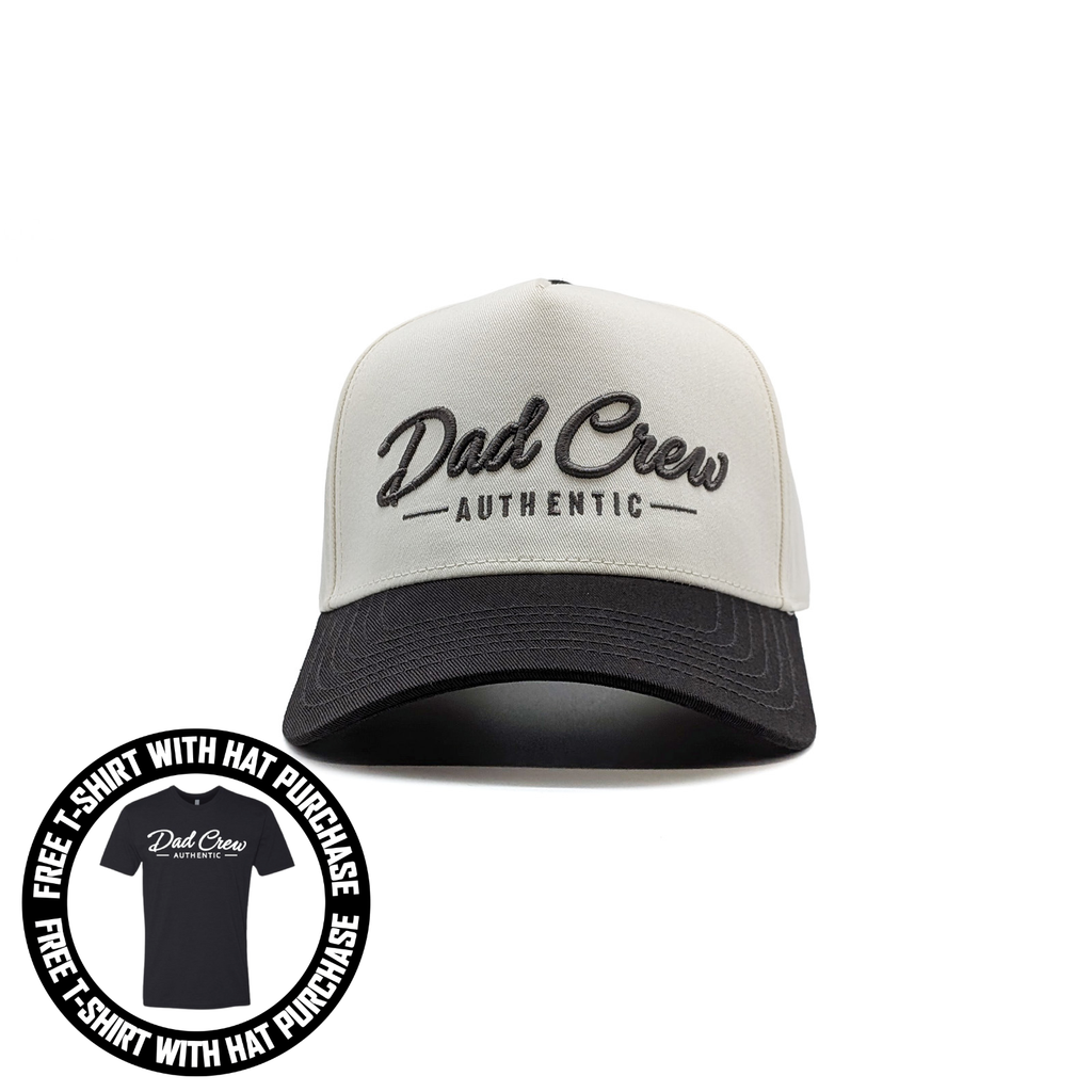 Natural/Charcoal Two Tone 5-Panel A-Frame Hat