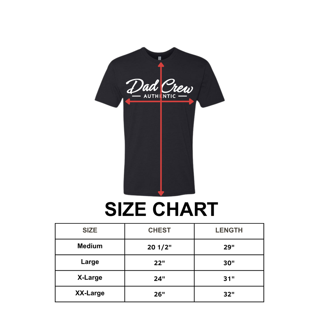 Dad Crew Black Graphic T-Shirt