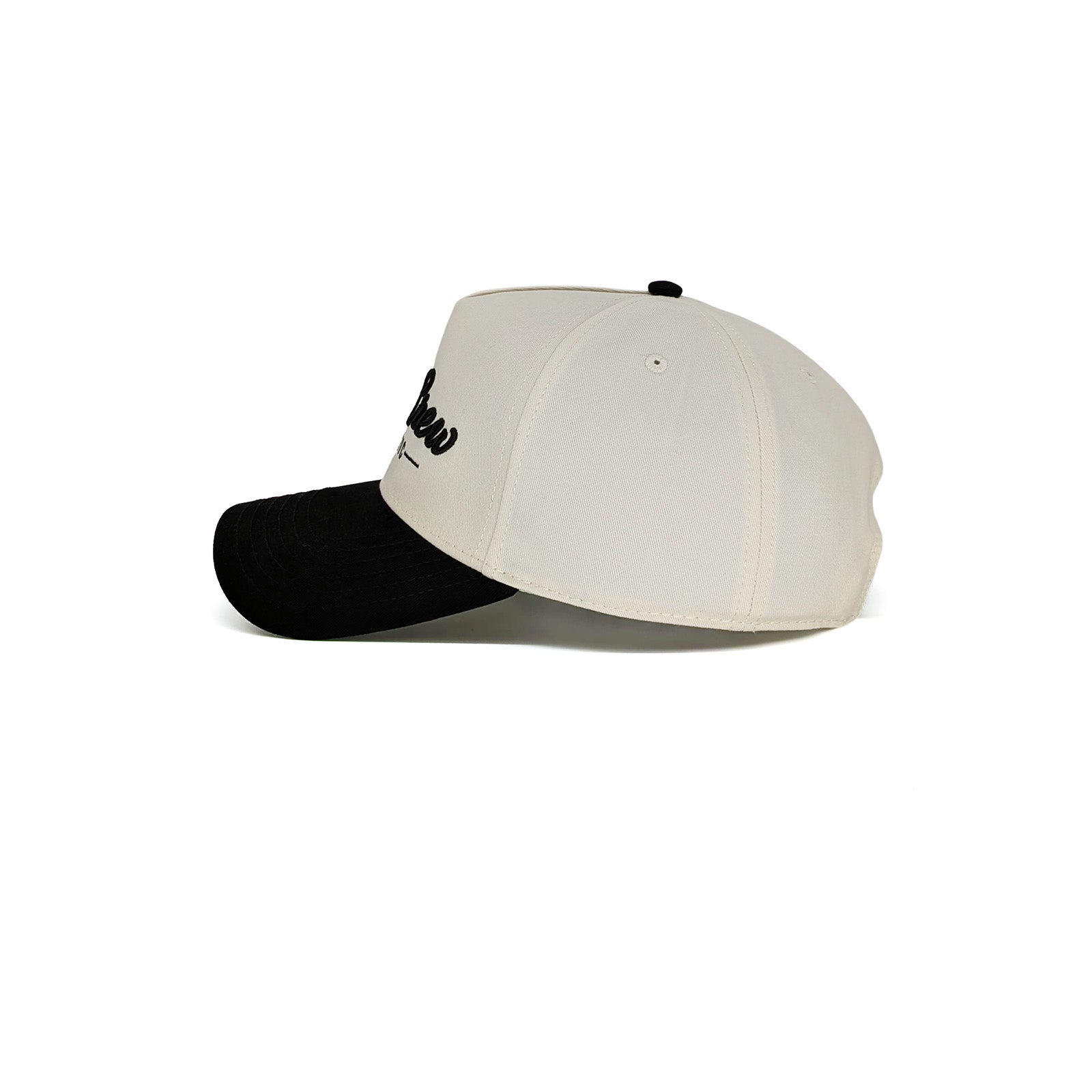 Natural/Black Two Tone 5-Panel A-Frame Hat