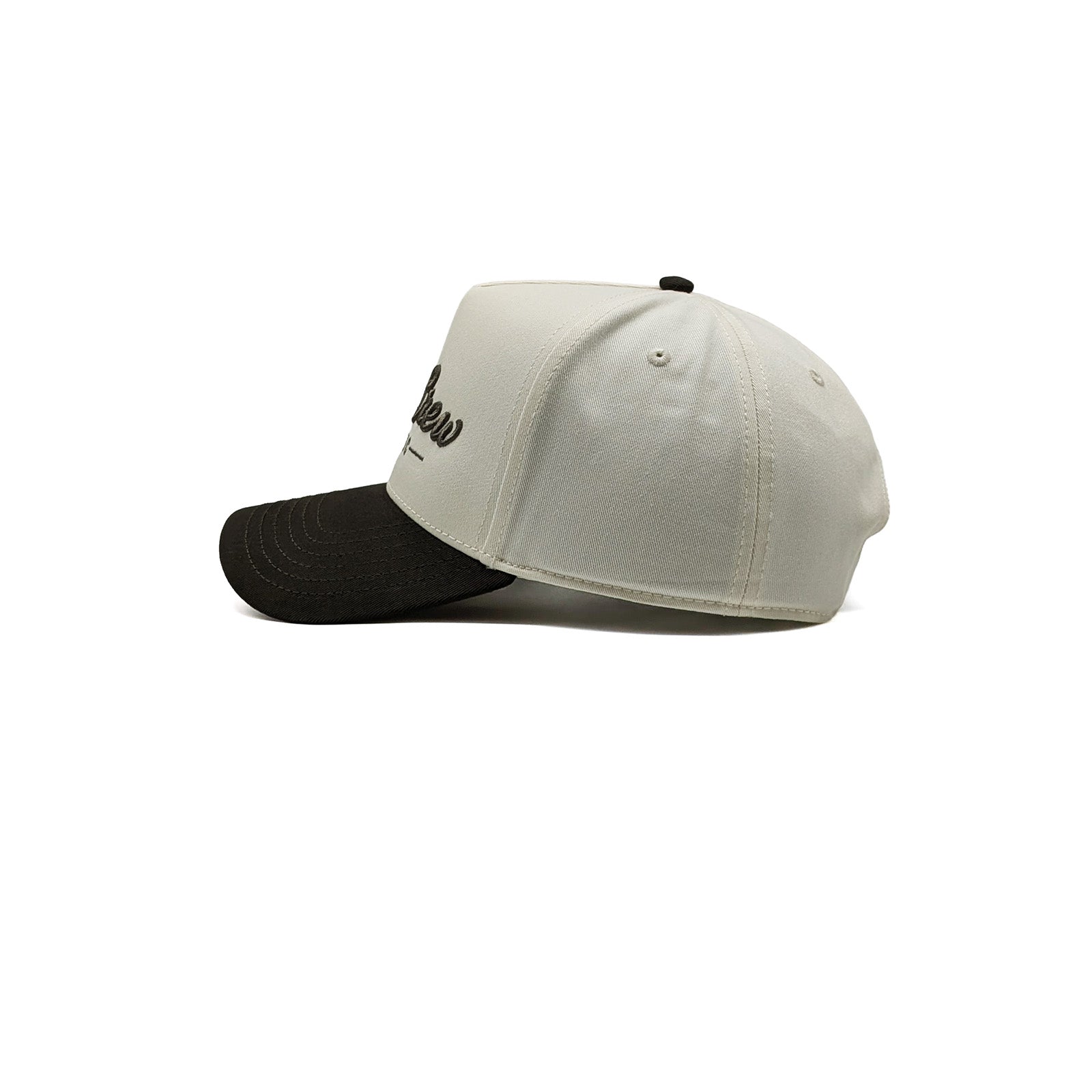 Natural/Charcoal Two Tone 5-Panel A-Frame Hat
