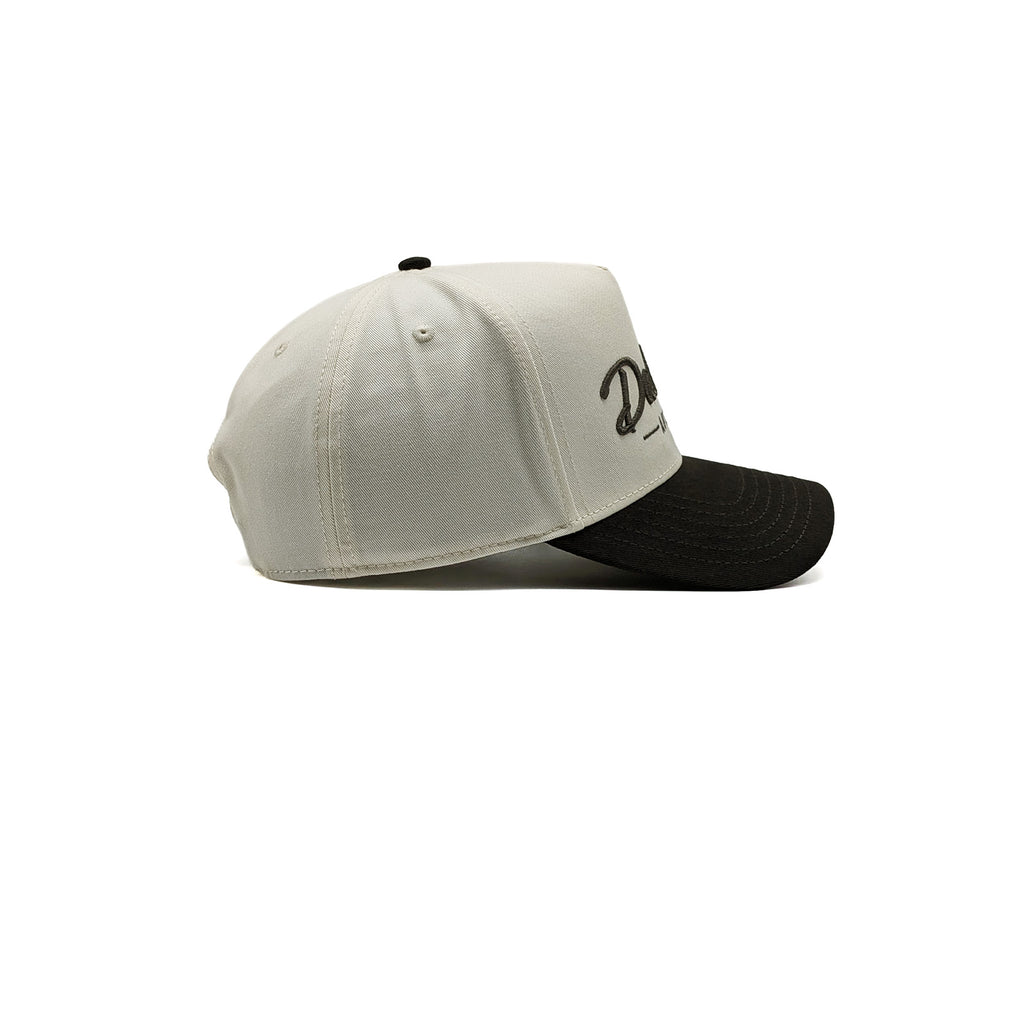 Natural/Charcoal Two Tone 5-Panel A-Frame Hat