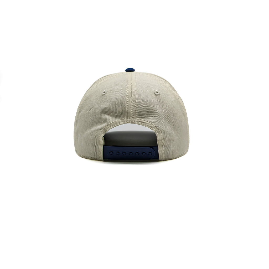 Natural/Royal Two Tone 5-Panel A-Frame Hat