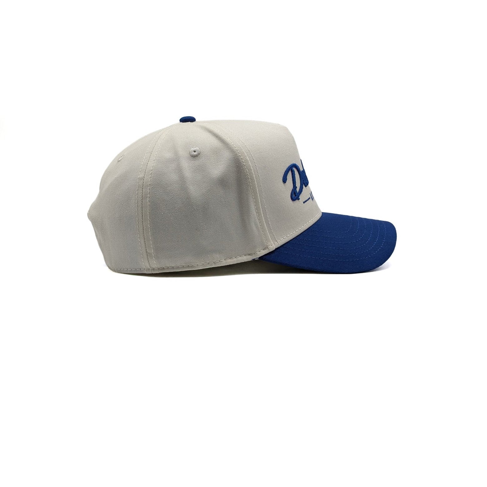 Natural/Royal Two Tone 5-Panel A-Frame Hat