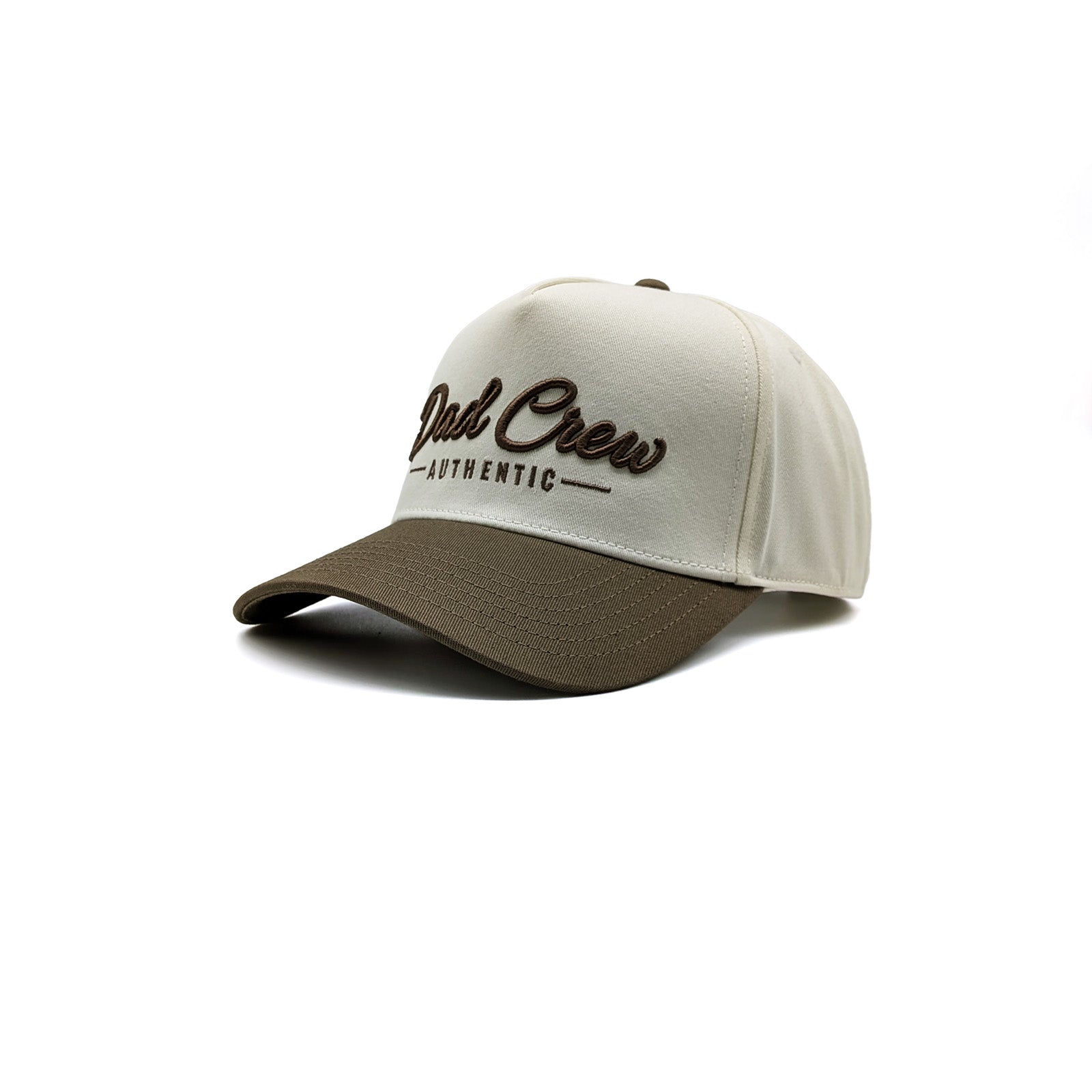 Natural/Brown Two Tone 5-Panel A-Frame Hat